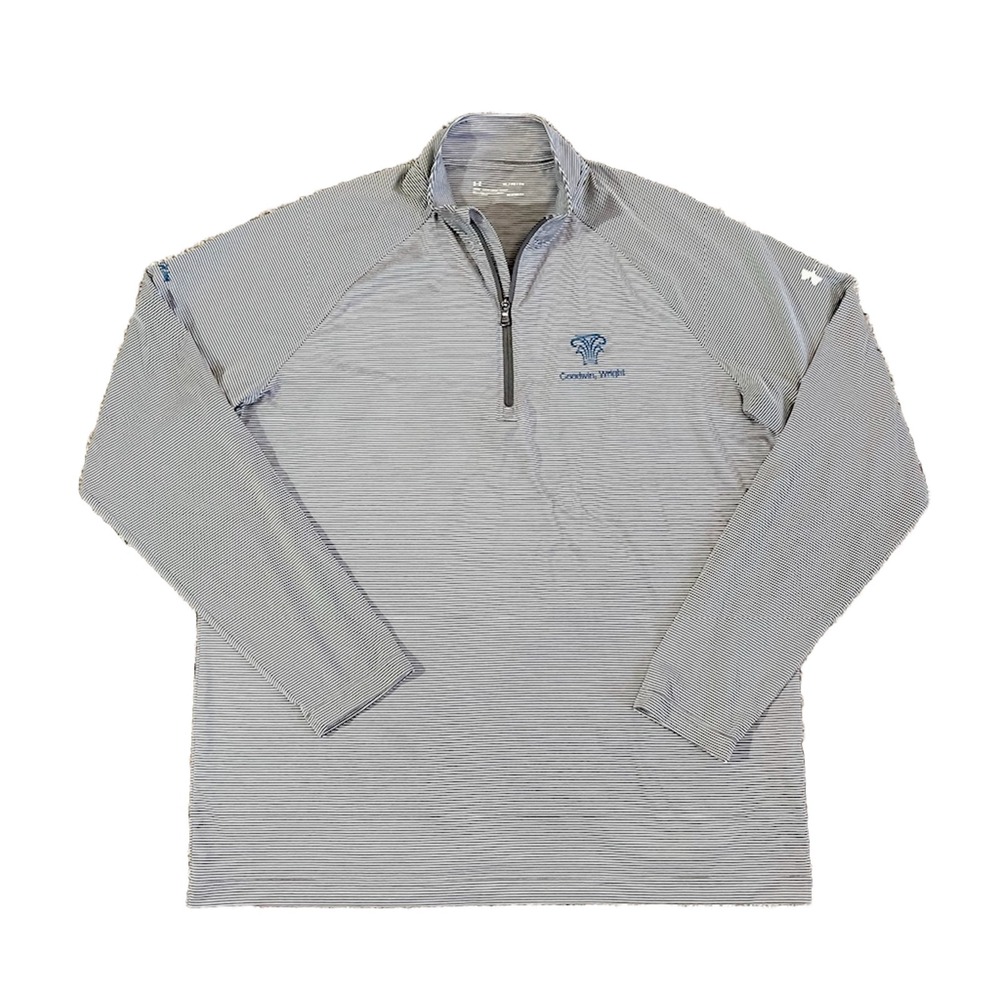 Men's UA Under Armour 1/2 Zip Tech‎ Pullover Long Sleeve Size Xl Gray gorpcore
